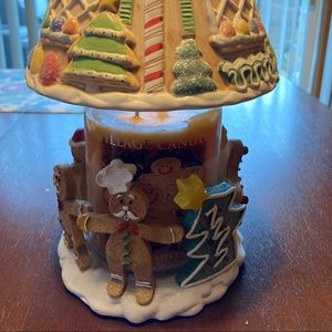 Yankee Candle gingerbread 2 wick candle with lamp